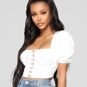 Fashion Nova Hooked crop top